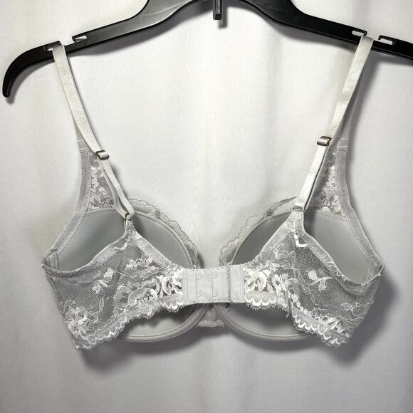 Natori Devotion Contour Undewire Padded Bra 34DD Mink White Lace - Picture 10 of 13